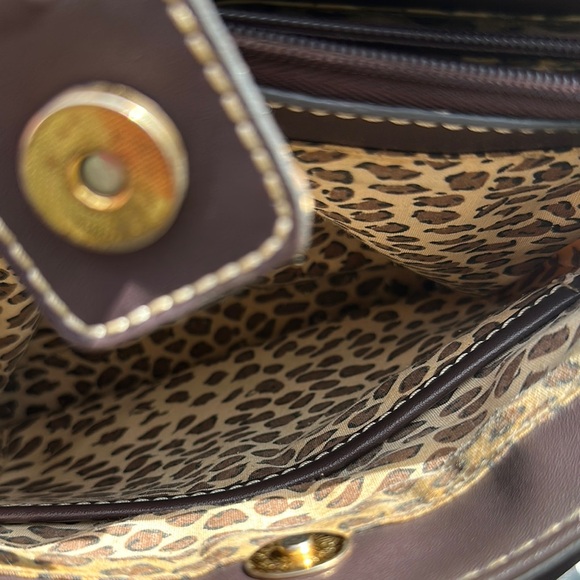 Etienne Aigner Cream and Brown Crossbody Bag - Picture 4 of 9